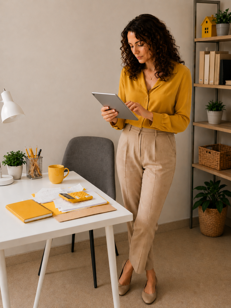 financial protection - yellow mortgages - portrait image 1